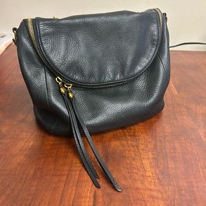 HOBO Fern Satchel Pebbled Leather Black